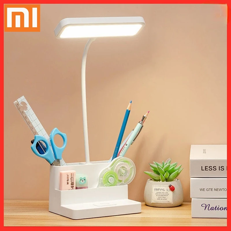 XIAOMI LED Table Lamp with Pen Storage Eye Protection Stepless Dimming Desk Lamp Study Children Smart LED Bedside Lamp Light 
XIAOMI LED Table Lamp with Pen Storage Eye Protection Stepless Dimming Desk Lamp Study Children Smart LED Bedside Lamp Light