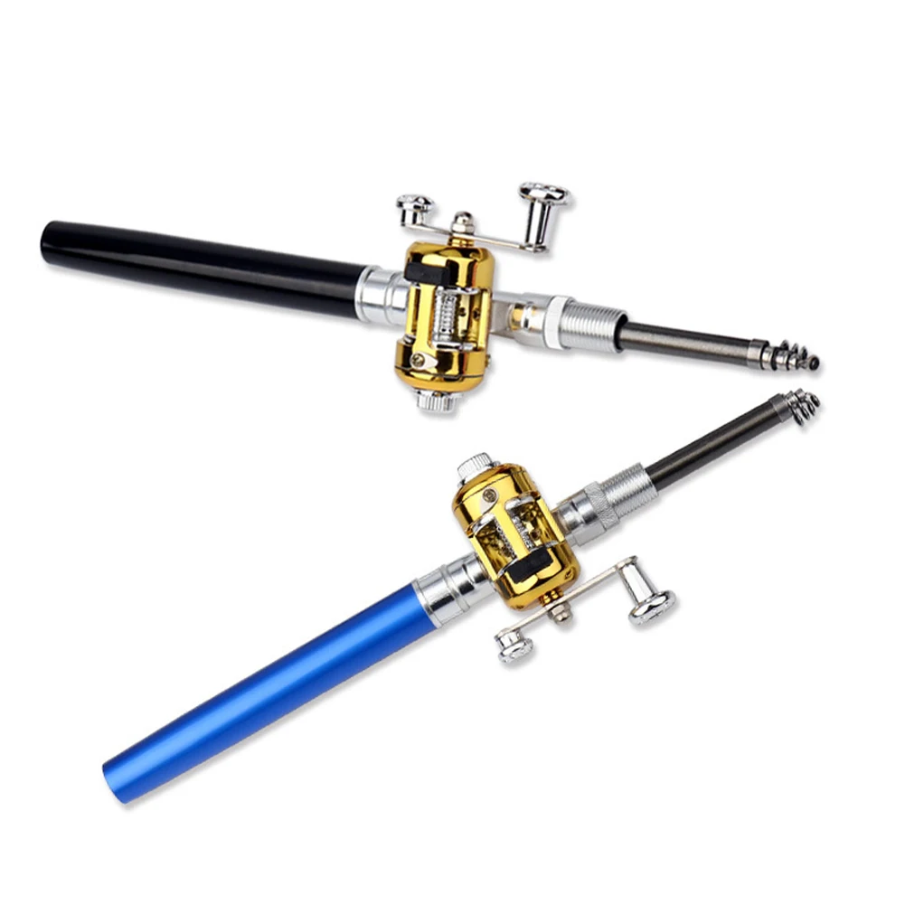 Outdoor Stream Portable Telescopic Mini Fishing Rod Pole Pen Shape Folded River Lake Fishing Rod With Reel Wheel Hot Sale
Outdoor Stream Portable Telescopic Mini Fishing Rod Pole Pen Shape Folded River Lake Fishing Rod With Reel Wheel Hot Sale