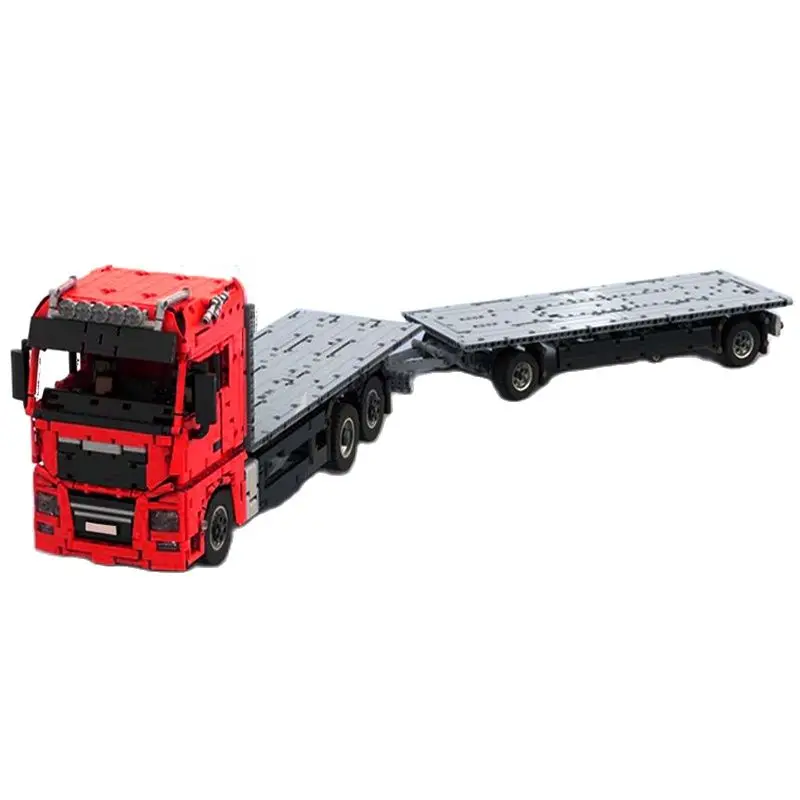 NEW 3120PSC MOC Flatbed Truck with Tow Trailers Board Trucks Remote Control Powered Functions Building Blocks Bricks DIY Toys
NEW 3120PSC MOC Flatbed Truck with Tow Trailers Board Trucks Remote Control Powered Functions Building Blocks Bricks DIY Toys