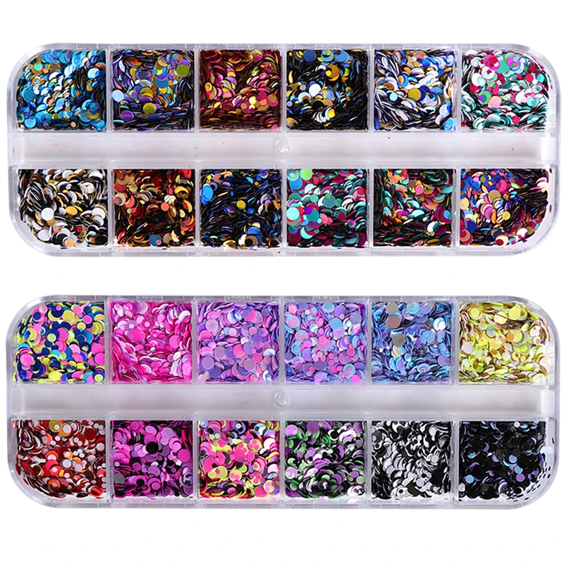 12 Grids/box Holographic Nail Glitter Flakes Sequin Colorful Diy 3D Fashion Paillette For Acrylic Nails Art Decoration Tools Rab
12 Grids/box Holographic Nail Glitter Flakes Sequin Colorful Diy 3D Fashion Paillette For Acrylic Nails Art Decoration Tools Rab