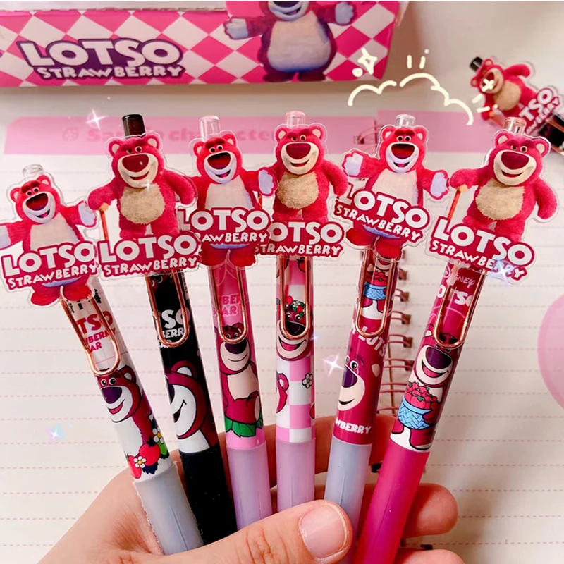 Disney Toy Story Lotso Huggin Bear Press Gel Pens 0.5Mm Black High Quality Cartoon Cute Student School Supplies Exam Signing Pen
Disney Toy Story Lotso Huggin Bear Press Gel Pens 0.5Mm Black High Quality Cartoon Cute Student School Supplies Exam Signing Pen