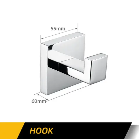 Полированный хромированный настенный крючок для одежды из нержавеющей стали, держатель для туалетной бумаги, держатель для полотенец, кухонные принадлежности, аксессуары для ванной комнаты