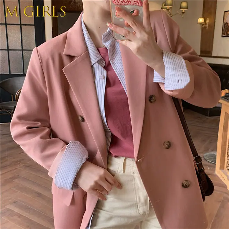 M GIRLS Blazers Women Solid Sweet Elegant Baggy Casual All-match Notched Long Sleeve Korean Simple Female Clothing Harajuku Chic
M GIRLS Blazers Women Solid Sweet Elegant Baggy Casual All-match Notched Long Sleeve Korean Simple Female Clothing Harajuku Chic