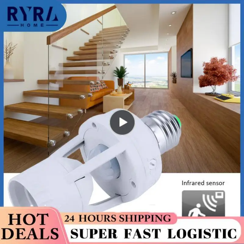 E27 Bulb Bases Movement Sensor 220V Screw Light Holder Human Body Detector Infrared Lamp Holder Switch Automatic Light Control
E27 Bulb Bases Movement Sensor 220V Screw Light Holder Human Body Detector Infrared Lamp Holder Switch Automatic Light Control