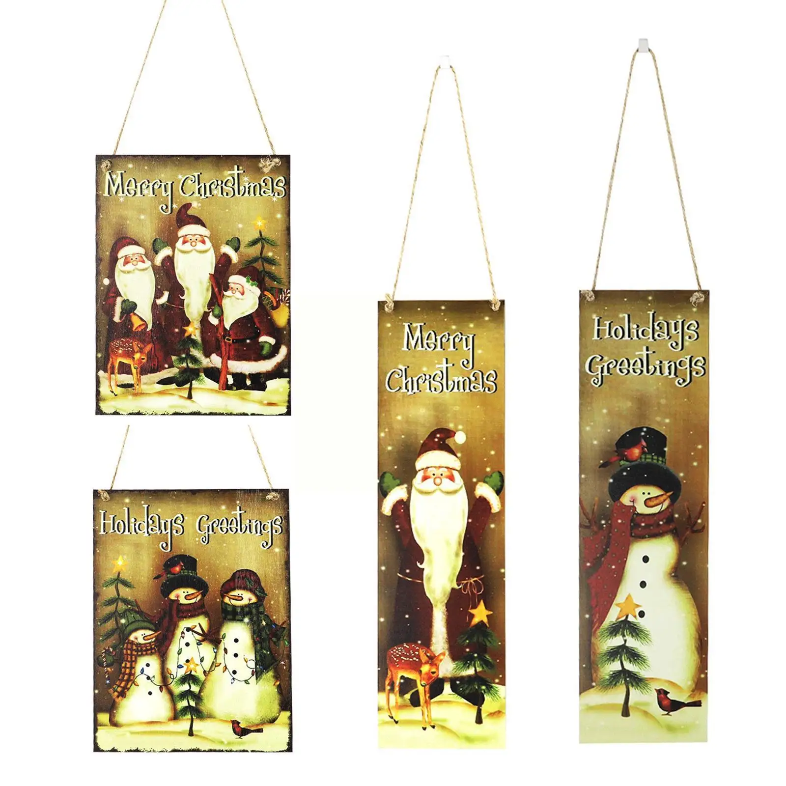 Snowman Elk Christmas Decoration Wooden Plaque Retro Wood Hanging Sign Wood Welcome Signs For Home Decoration X1J2
Snowman Elk Christmas Decoration Wooden Plaque Retro Wood Hanging Sign Wood Welcome Signs For Home Decoration X1J2
