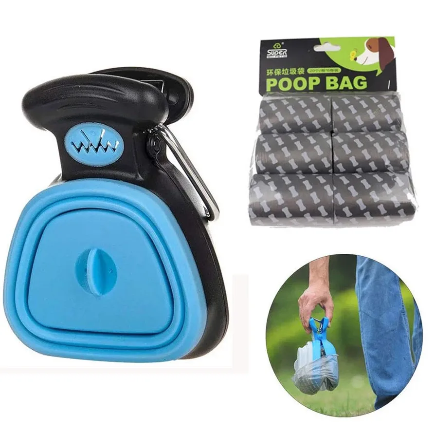 Dog Pet Travel Foldable Pooper Scooper Waste Picker With 6 Roll Decomposable bags Pet Dog Excreta Cleaning Tools pet supplies
Dog Pet Travel Foldable Pooper Scooper Waste Picker With 6 Roll Decomposable bags Pet Dog Excreta Cleaning Tools pet supplies