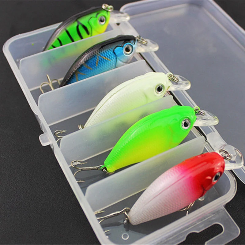 5pcs/Set High Quality Simulation Fishing Lure Baits Minnow Fishing Lures Fishing Crankbait Hook Bait Tackle With Box Portable
5pcs/Set High Quality Simulation Fishing Lure Baits Minnow Fishing Lures Fishing Crankbait Hook Bait Tackle With Box Portable