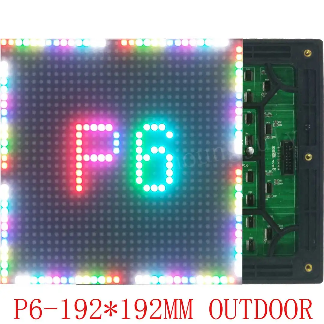 SMD Outdoor Advertising Screen Panel LED Display P6 RGB Matrix Screen Module Board High Resolution Computer Phone Control
SMD Outdoor Advertising Screen Panel LED Display P6 RGB Matrix Screen Module Board High Resolution Computer Phone Control
