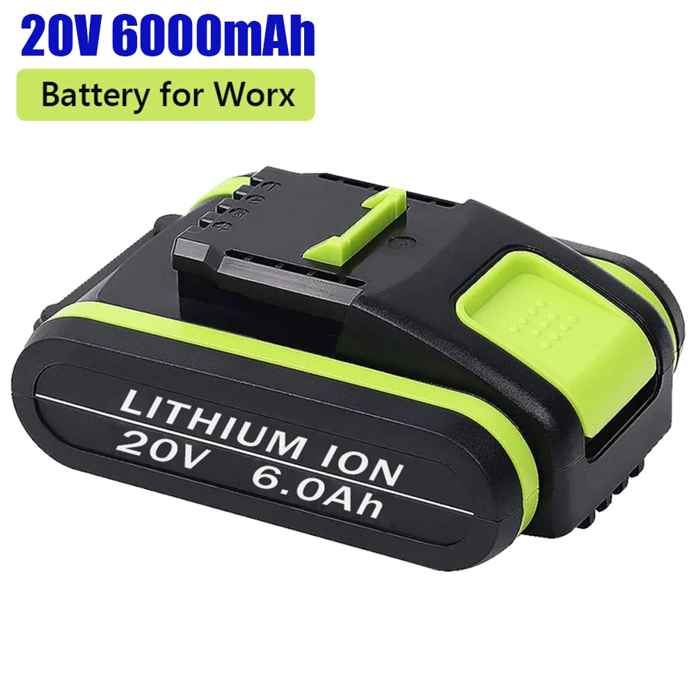 2022 New Power Tools Rechargeable Replacement Battery 20V 6000mAh Lithium for Worx WA3551 WA3553 WX390 WX176 WX178 WX386 WX678
2022 New Power Tools Rechargeable Replacement Battery 20V 6000mAh Lithium for Worx WA3551 WA3553 WX390 WX176 WX178 WX386 WX678