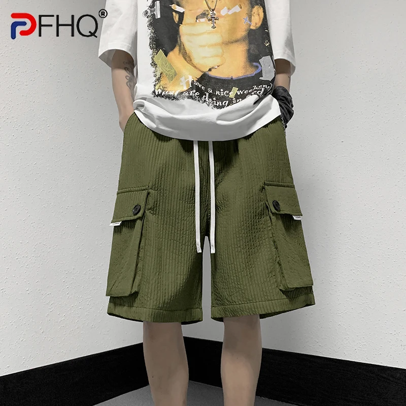 

PFHQ стильные летние новые мешковатые мужские повседневные брюки-карго с множеством карманов 2023 модная уличная одежда для бега Бесплатная до...