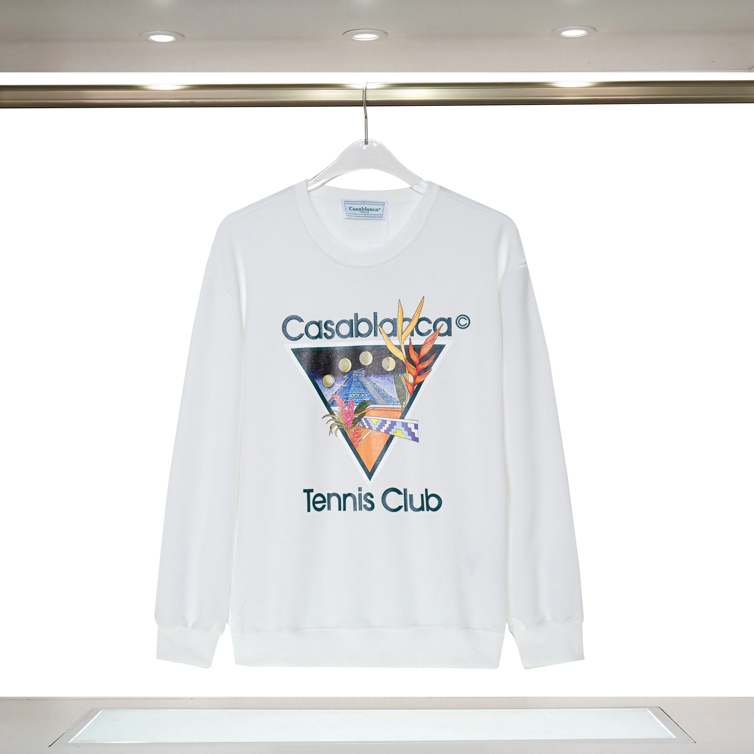 Casablanca Men's and women's casual hoodie CASA Tennis Club letter printed cotton sports casual crewneck hoodie
Casablanca Men's and women's casual hoodie CASA Tennis Club letter printed cotton sports casual crewneck hoodie