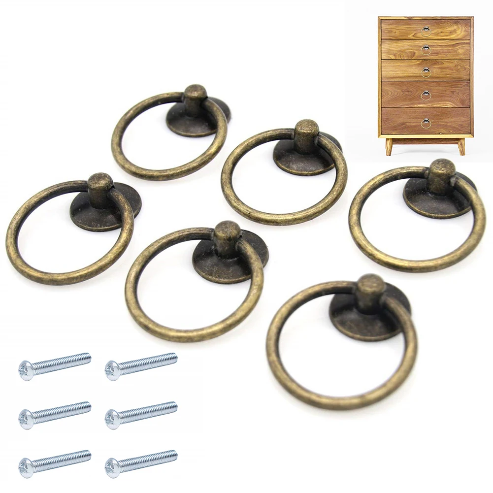 12pcs Vintage Round Ring Door Pull Knob Furniture Handles For Cabinets And Drawers Wardrobe Cupboard Dresser With Screw Hardware
12pcs Vintage Round Ring Door Pull Knob Furniture Handles For Cabinets And Drawers Wardrobe Cupboard Dresser With Screw Hardware