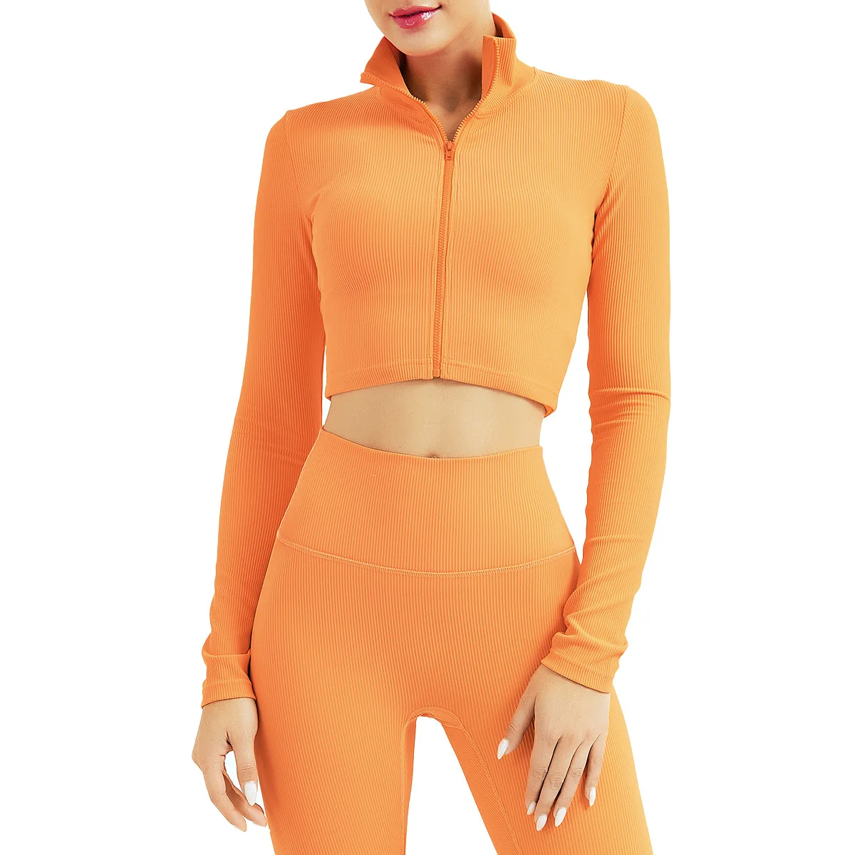 CXUEY Long Sleeves Running Sports Overalls Zip Tight Workout Clothes for Women Sportwear Ribbed Gym Yoga Suit for Fitness Khaki
CXUEY Long Sleeves Running Sports Overalls Zip Tight Workout Clothes for Women Sportwear Ribbed Gym Yoga Suit for Fitness Khaki