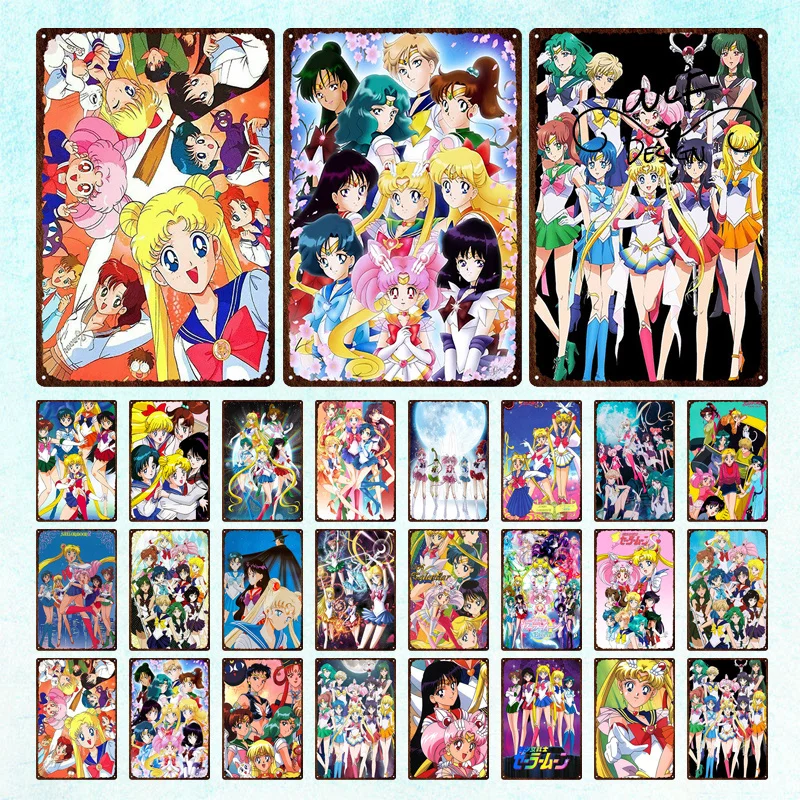 Retro Metal Poster Sailor Moon Bandai Anime Garage Man Cave Bar Decoration Tin Painting Decoration Card Board Cartoon Hd Home
Retro Metal Poster Sailor Moon Bandai Anime Garage Man Cave Bar Decoration Tin Painting Decoration Card Board Cartoon Hd Home