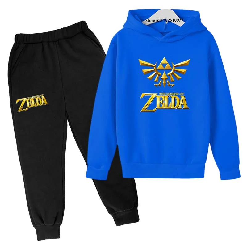 ZELDA Kids Autumn Spring Tracksuits Boys Girls Casual 2pcs Hoodie+Pants Outifts Suits Children Cartoon Fashion Game Clothes Sets
ZELDA Kids Autumn Spring Tracksuits Boys Girls Casual 2pcs Hoodie+Pants Outifts Suits Children Cartoon Fashion Game Clothes Sets