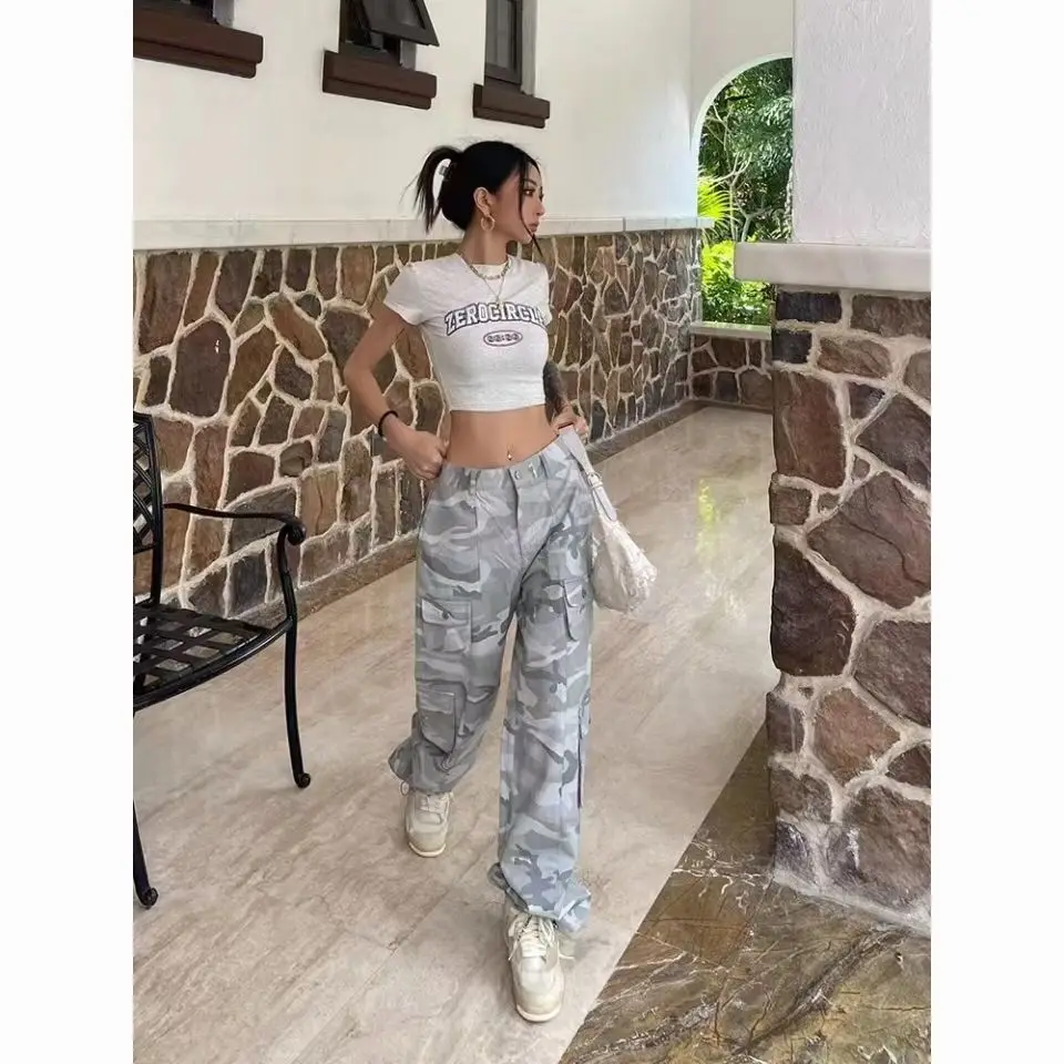 2YK Grey camouflage work trousers Korean fashion casual trousers street niche straight wide leg trousers couple trousers
2YK Grey camouflage work trousers Korean fashion casual trousers street niche straight wide leg trousers couple trousers