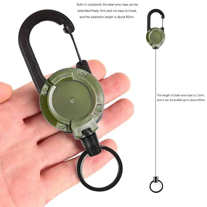 ABS+steel Wire Anti-theft Easy-to-pull Buckle Rope Elastic Keychain Sporty Retractable Key Ring Anti Lost Yoyo Ski Pass ID Card
ABS+steel Wire Anti-theft Easy-to-pull Buckle Rope Elastic Keychain Sporty Retractable Key Ring Anti Lost Yoyo Ski Pass ID Card