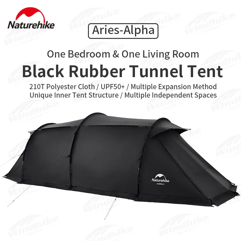 Naturehike Luxury Camping Family Tent UPF50+ 4-6 Persons Outdoor Portable With Snow Skirt Multiple Spaces Tunnel Tent Windproof 
Naturehike Luxury Camping Family Tent UPF50+ 4-6 Persons Outdoor Portable With Snow Skirt Multiple Spaces Tunnel Tent Windproof