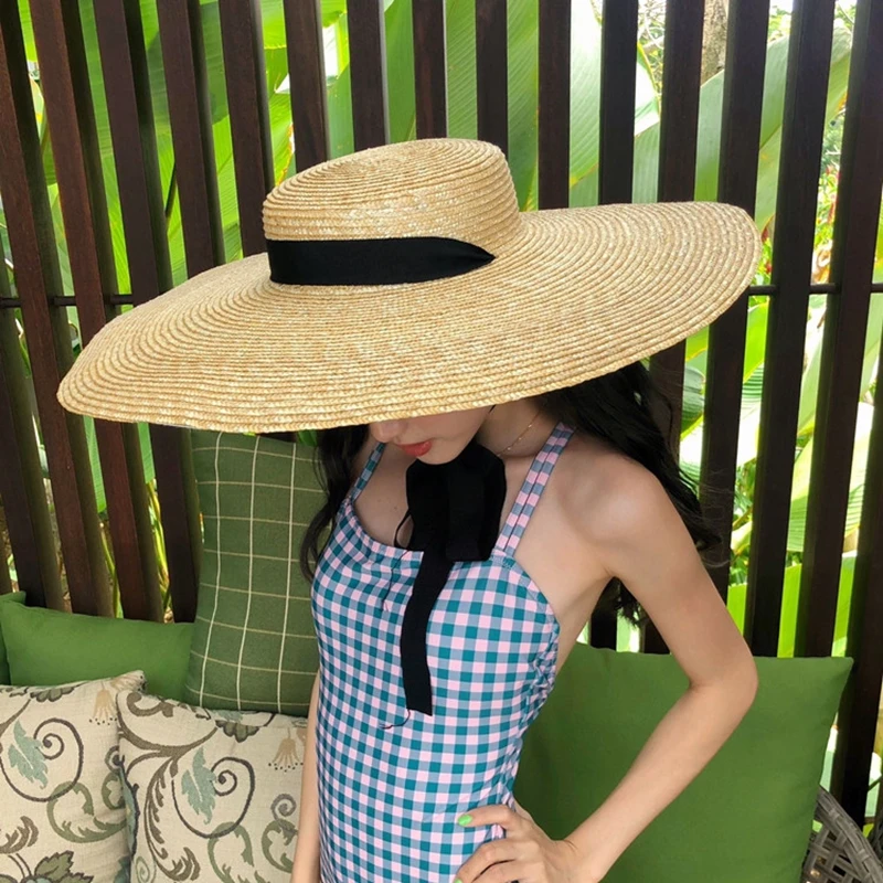 Summer Large Brim Flat-topped Sun Hat for Women Straw Hat for Photo Hepburn French Tide Restoring Ancient In Europe
Summer Large Brim Flat-topped Sun Hat for Women Straw Hat for Photo Hepburn French Tide Restoring Ancient In Europe