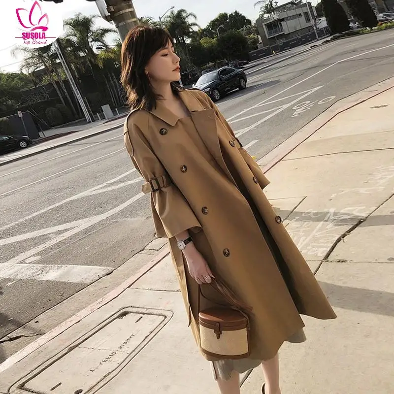 Women Casual Solid Color Double Breasted Outwear Sashes Office Coat Chic Epaulet Design Long Trench Spring Autumn Winter
Women Casual Solid Color Double Breasted Outwear Sashes Office Coat Chic Epaulet Design Long Trench Spring Autumn Winter