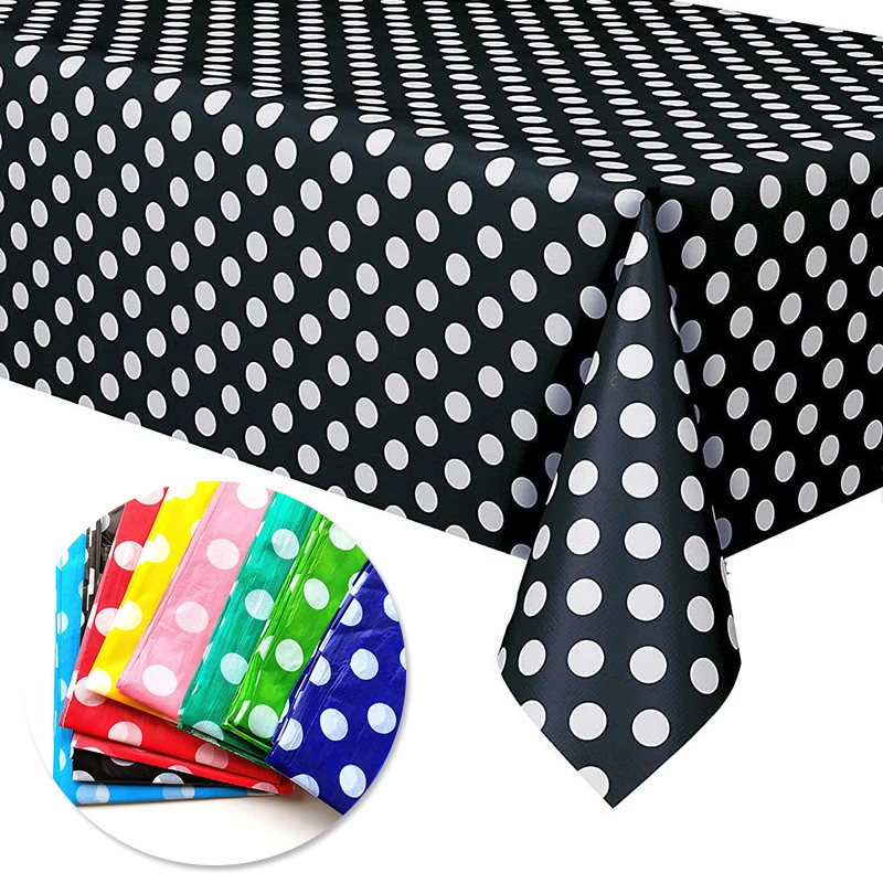 Party Disposable Plastic Table cloth Rectangular Polka Dot Tablecloths for Wedding Banquet Birthday Party Kids Baby Shower Decor
Party Disposable Plastic Table cloth Rectangular Polka Dot Tablecloths for Wedding Banquet Birthday Party Kids Baby Shower Decor