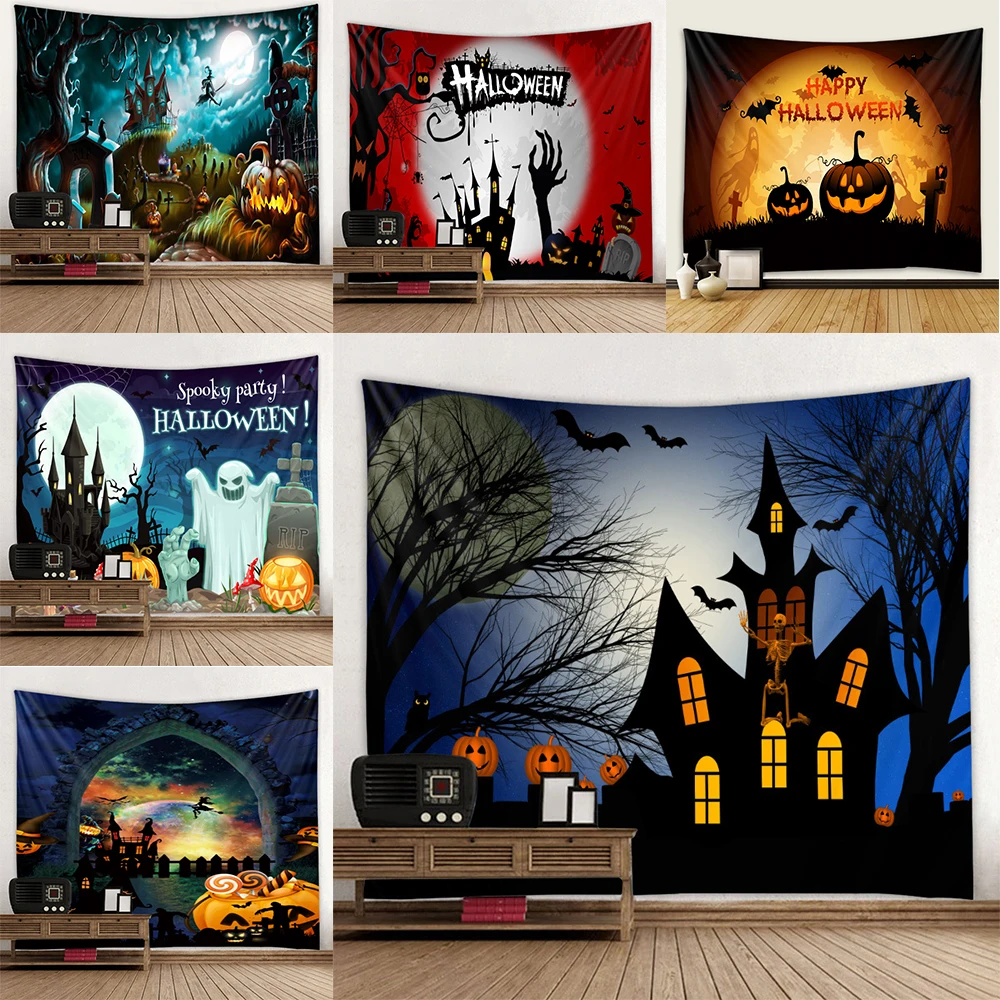 Halloween Tapestry Home Background Wall Decoration Hanging Cloth Living Room Room Tapestry Digital Printing Party Tapestry
Halloween Tapestry Home Background Wall Decoration Hanging Cloth Living Room Room Tapestry Digital Printing Party Tapestry