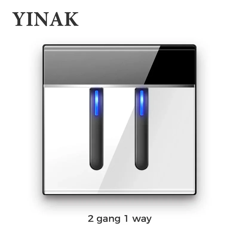 YINKA Настенный выключатель из закаленного стекла 1-4 группы
YINKA Настенный выключатель из закаленного стекла 1-4 группы