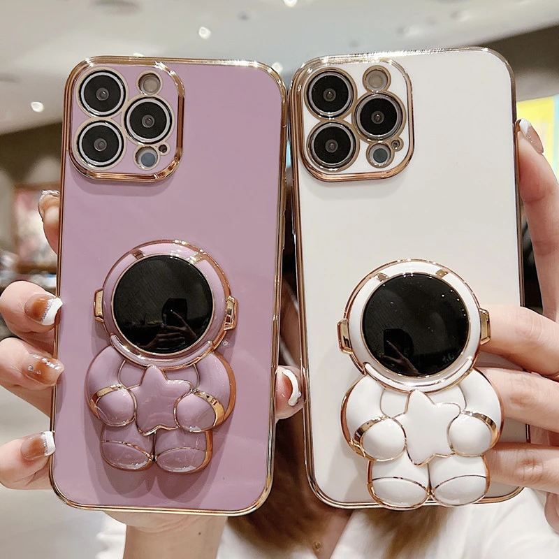 Luxury Astronaut Holder Stand Case For iPhone 11 13 12 Pro Max Mini XS XR X 7 8 Plus SE 2020 Shockproof Silicone Kickstand Cover
Luxury Astronaut Holder Stand Case For iPhone 11 13 12 Pro Max Mini XS XR X 7 8 Plus SE 2020 Shockproof Silicone Kickstand Cover