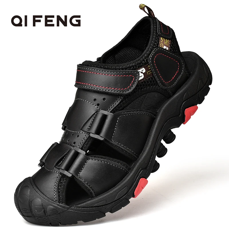 2022 Men's Outdoor Sandals Rubber Summer Breathable Hiking Sandals Black Large Size Sandals Leather Boys Sandals Anti-Slippery
2022 Men's Outdoor Sandals Rubber Summer Breathable Hiking Sandals Black Large Size Sandals Leather Boys Sandals Anti-Slippery