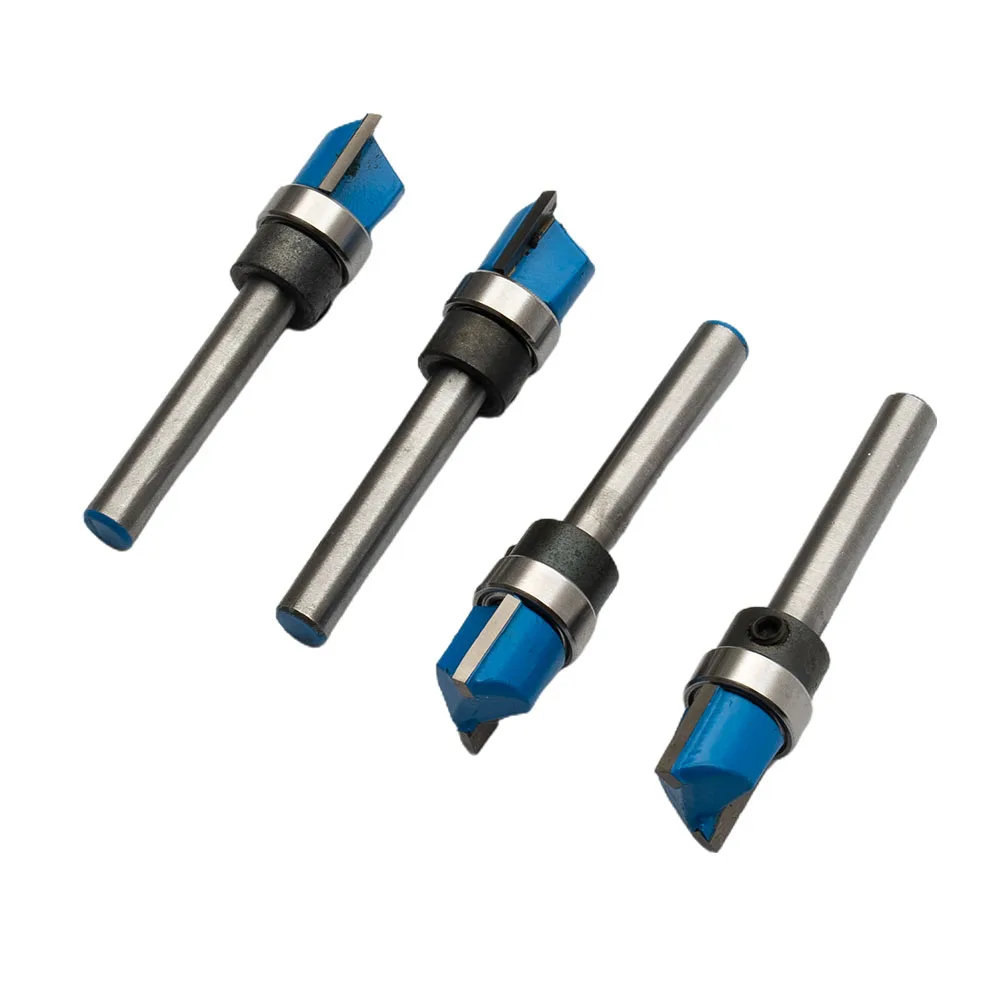 4x 6mm 45mm Shank Flush Trim Router Bits Blade Template Pattern Bit Bearing 1/4 Inch Straight End Mill For Woodworking Dia 12mm
4x 6mm 45mm Shank Flush Trim Router Bits Blade Template Pattern Bit Bearing 1/4 Inch Straight End Mill For Woodworking Dia 12mm
