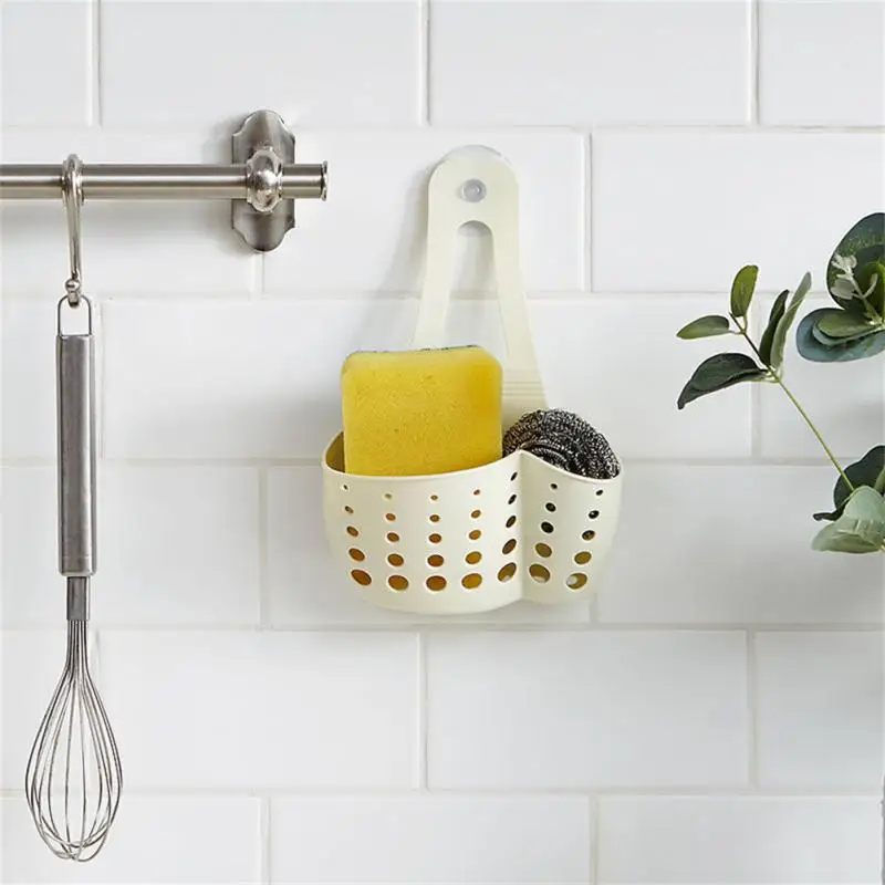 

Kitchen Sink Holder Home Storage Drain Basket Adjustable Soap Sponge Shlf Hanging Drain Basket Bag Kitchen Accessories