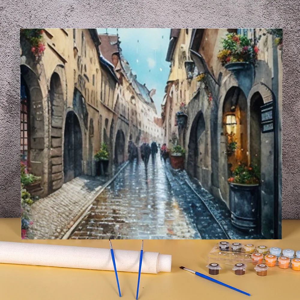 Old Building DIY Painting By Number Package Digital Paintings Handpainted Oil Paint On Canvas For Home Decor Crafts Unique Gift
Old Building DIY Painting By Number Package Digital Paintings Handpainted Oil Paint On Canvas For Home Decor Crafts Unique Gift