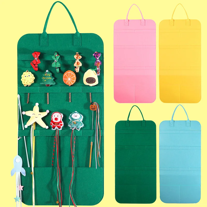 1pc Cat Teaser Stick Storage Bag Accessories Ornament Storage Bag Teaser Stick Hanging Felt Bag Cat Pet Display Storage
1pc Cat Teaser Stick Storage Bag Accessories Ornament Storage Bag Teaser Stick Hanging Felt Bag Cat Pet Display Storage