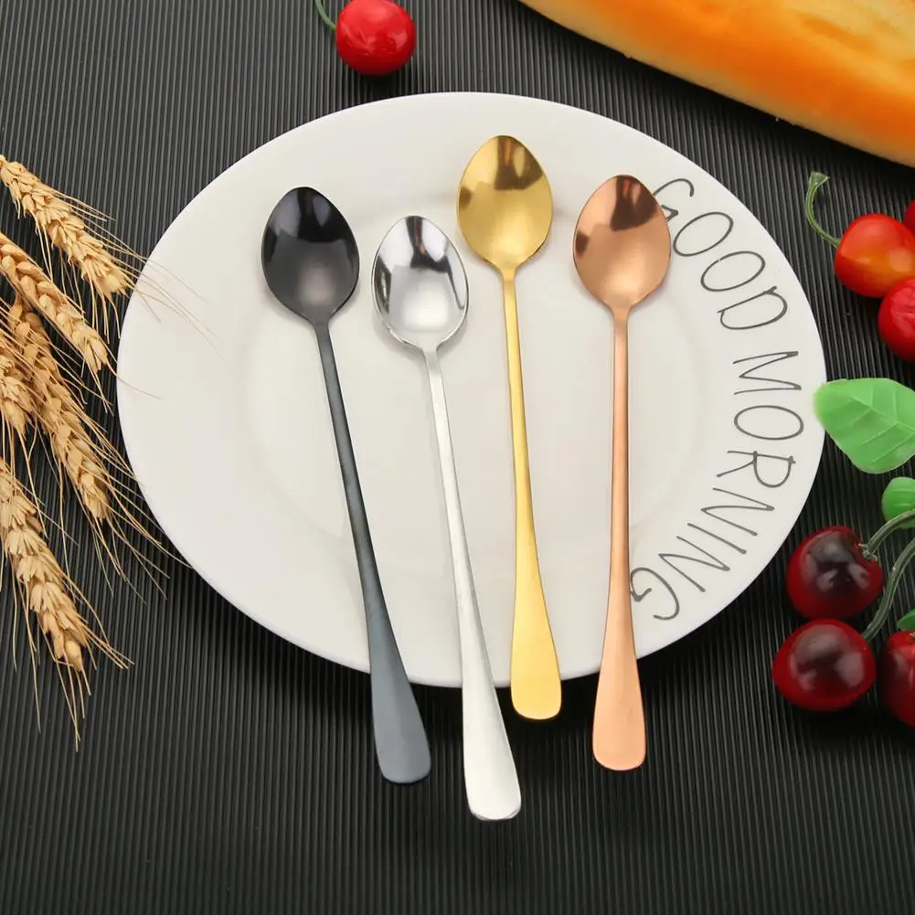 Long Handle Stainless Steel Coffee Spoons Colourful Stirring Ice Spoon for Coffee Tea Dessert Drink Mixing Kitchen Gadgets
Long Handle Stainless Steel Coffee Spoons Colourful Stirring Ice Spoon for Coffee Tea Dessert Drink Mixing Kitchen Gadgets