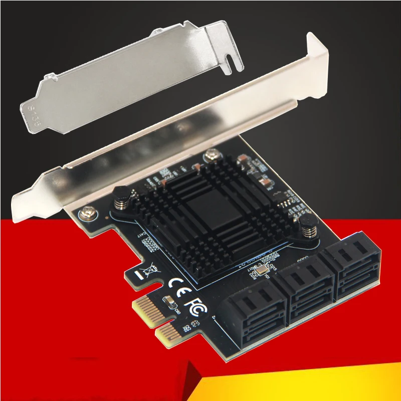 Chi a Mining PCIe Gen3 X1 to 6 Port 6G SATA III 3.0 Controller Non Raid Expansion Card w/ Low Profile Bracket SATA PCI-E Adapter
Chi a Mining PCIe Gen3 X1 to 6 Port 6G SATA III 3.0 Controller Non Raid Expansion Card w/ Low Profile Bracket SATA PCI-E Adapter