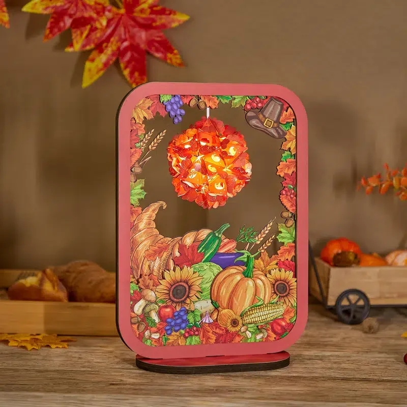 HMTX 1pc Thanksgiving 3D Paper Carving Night Lights
HMTX 1pc Thanksgiving 3D Paper Carving Night Lights