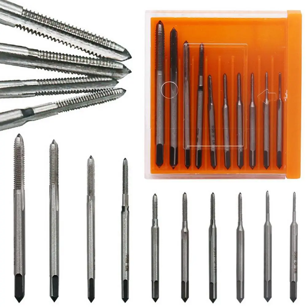 Hand taps male threaders to make thread,10pcs small thread taps,attack thread,included M1 M1.2 M1.4 M1.6 M1.7 M1.8 M2 M 2.5 M 3
Hand taps male threaders to make thread,10pcs small thread taps,attack thread,included M1 M1.2 M1.4 M1.6 M1.7 M1.8 M2 M 2.5 M 3