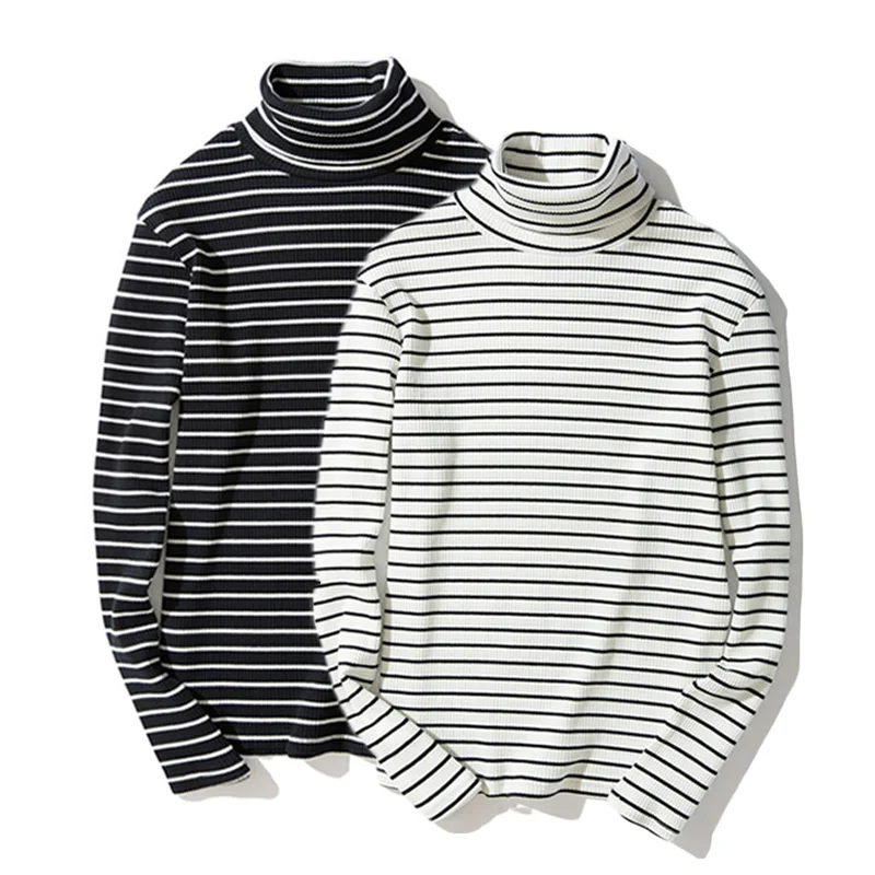 Striped T-shirt Men Long Sleeve Pullover Trendy Black White Striped Tops For Men Harajuku Casual Base Shirt Invisible Undershirt
Striped T-shirt Men Long Sleeve Pullover Trendy Black White Striped Tops For Men Harajuku Casual Base Shirt Invisible Undershirt