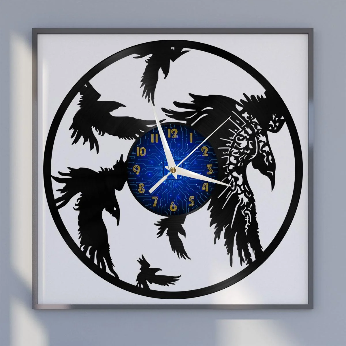 Crow Vinyl Wall Clock, Vinyl Record LED Clock Wall Art Black 12 Inch for Living Room Bedroom
Crow Vinyl Wall Clock, Vinyl Record LED Clock Wall Art Black 12 Inch for Living Room Bedroom