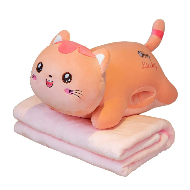 plush cute cartoon cat 3 in 1 pillow stuffed animals with blanket hand warmer baby kids toys
plush cute cartoon cat 3 in 1 pillow stuffed animals with blanket hand warmer baby kids toys