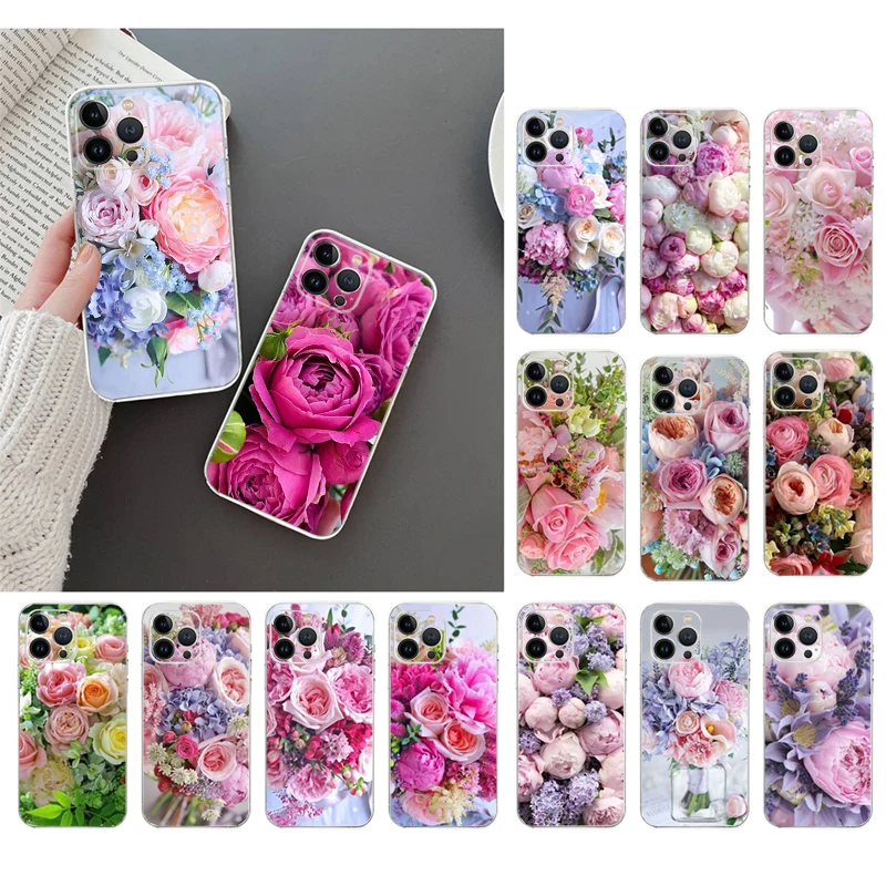 Phone Case For iphone 14 Pro Max 13 12 11 Pro Max XS XR X 12mini 7 8 Plus SE Peony Bouquet Case Funda
Phone Case For iphone 14 Pro Max 13 12 11 Pro Max XS XR X 12mini 7 8 Plus SE Peony Bouquet Case Funda
