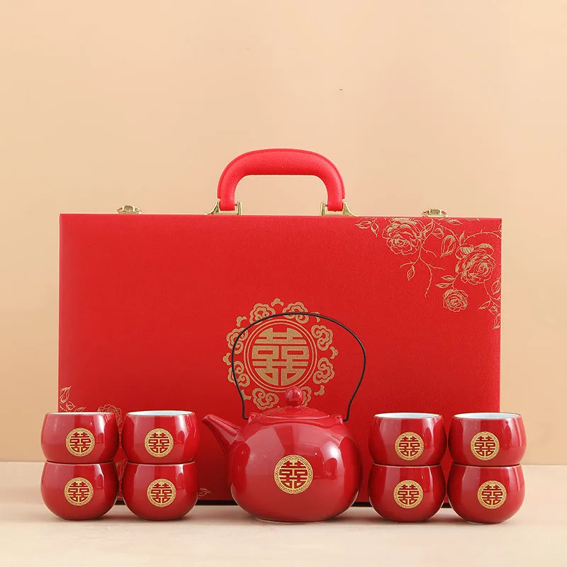 Wedding Tea Set Jingcha Modification Pot Tea Jin Mouth Shuangxi Supplies Wedding Lifting Wedding Wedding Beam Pot Cup Red
Wedding Tea Set Jingcha Modification Pot Tea Jin Mouth Shuangxi Supplies Wedding Lifting Wedding Wedding Beam Pot Cup Red