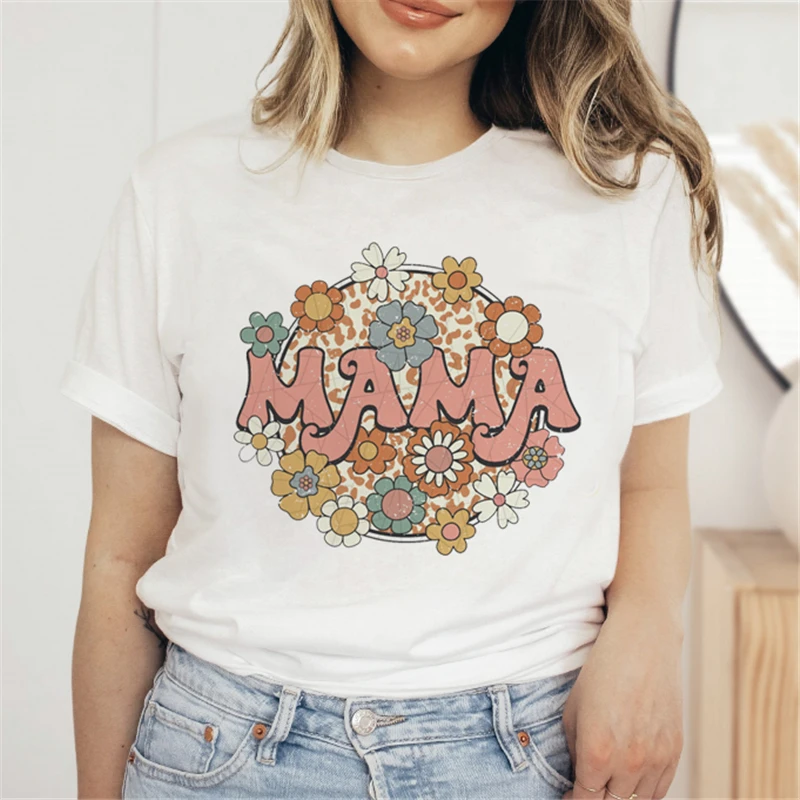 Short Sleeve T-shirt Summer Mom Casual Women's Fashion Trend Cute Mama Print Women's Regular Cartoon Pattern T-shirt Clothes
Short Sleeve T-shirt Summer Mom Casual Women's Fashion Trend Cute Mama Print Women's Regular Cartoon Pattern T-shirt Clothes