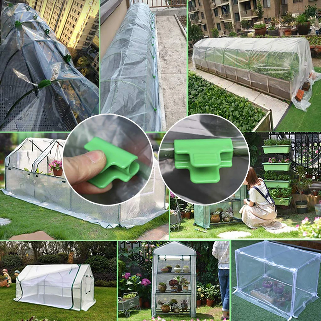 24 Pieces Greenhouse Clamps Plastic Row Cover Netting Tunnel Film Hoop Clips Shading Clamp Set Household Outdoor
24 Pieces Greenhouse Clamps Plastic Row Cover Netting Tunnel Film Hoop Clips Shading Clamp Set Household Outdoor