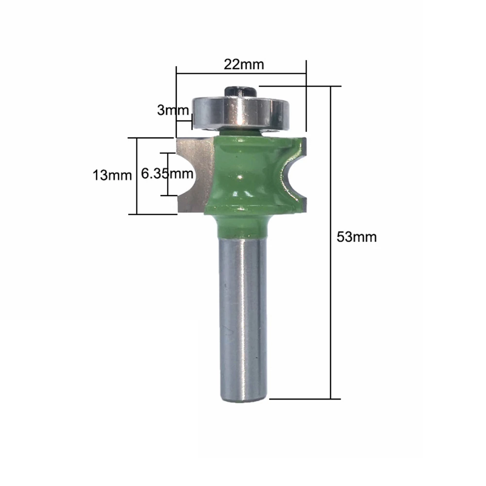 22mm-35mm Bullnose Green Accessory Half Round Bit Cricut Wood Milling Cutter Woodworking Machine Electric Tools Routing Cutter
22mm-35mm Bullnose Green Accessory Half Round Bit Cricut Wood Milling Cutter Woodworking Machine Electric Tools Routing Cutter