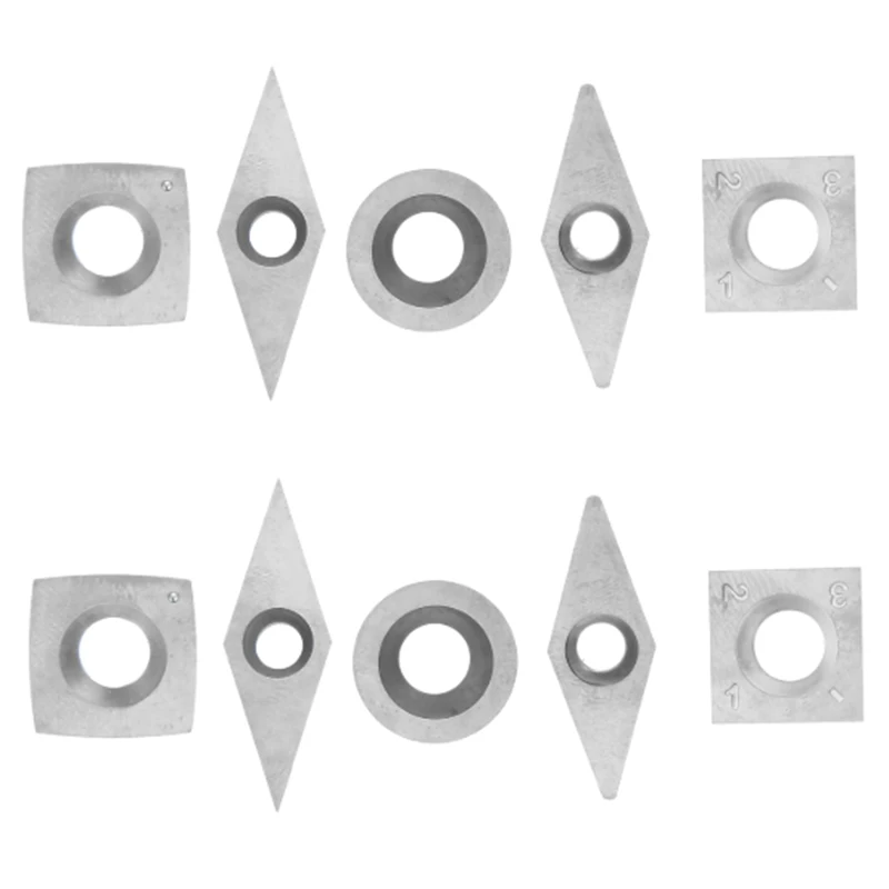 10Pcs/Set Diamond Square Round Blades High Hardness Carbide Inserts Woodworking Turning Cutters for Boring Bar
10Pcs/Set Diamond Square Round Blades High Hardness Carbide Inserts Woodworking Turning Cutters for Boring Bar