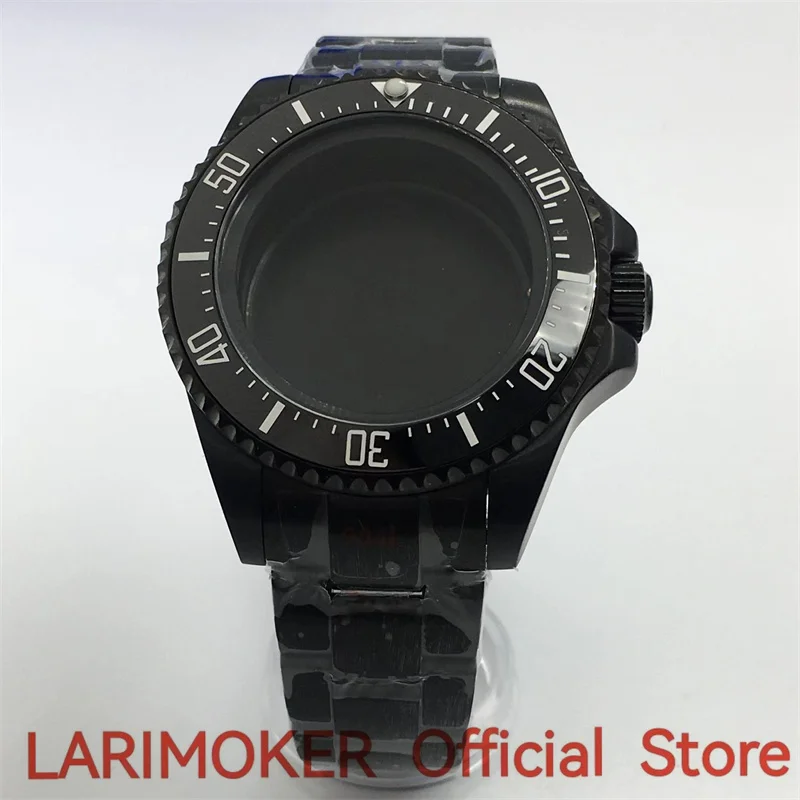LARIMOKER 43mm black PVD watch case sapphire glass case fit NH34 to NH39 ETA2824 2836 Miyota8215 Mingzhu DG 2813 3804 movement
LARIMOKER 43mm black PVD watch case sapphire glass case fit NH34 to NH39 ETA2824 2836 Miyota8215 Mingzhu DG 2813 3804 movement