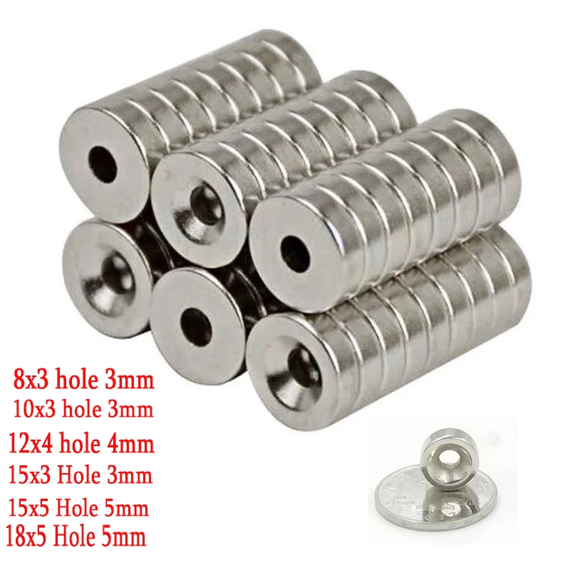 10pcs Small Countersunk Round NdFeB Neodymium Magnet Powerful Rare Earth Permanent Fridge Magnets for DIY
10pcs Small Countersunk Round NdFeB Neodymium Magnet Powerful Rare Earth Permanent Fridge Magnets for DIY