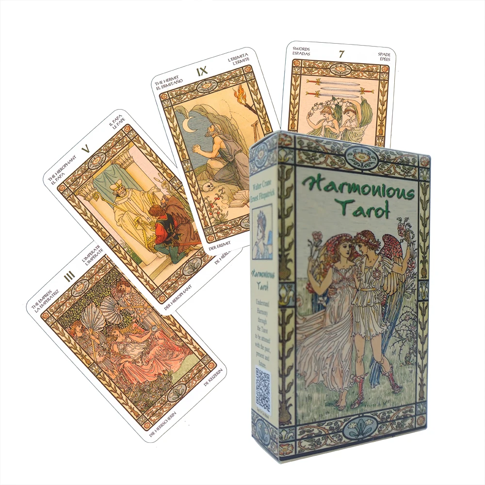 Tarot Cards Deck in Spanish English Italian French German Divination Cards Board Game Astrology Oraculos Mysterious Predictions
Tarot Cards Deck in Spanish English Italian French German Divination Cards Board Game Astrology Oraculos Mysterious Predictions