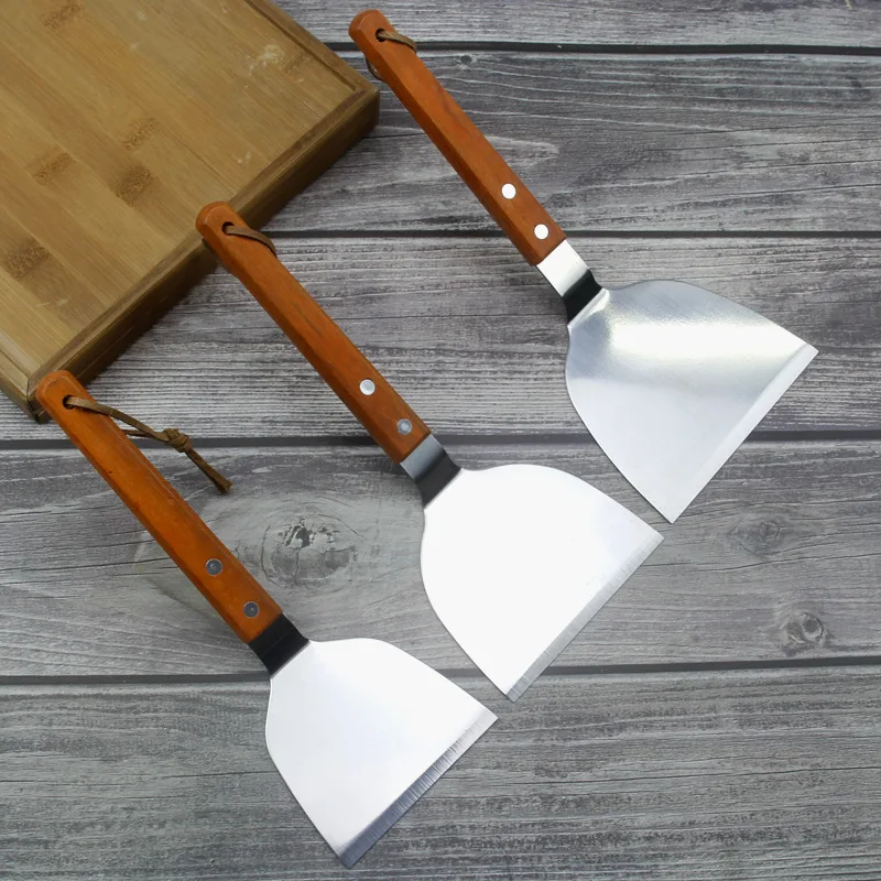 Metal Shovel Stainless Steel Griddle Hamburger Spatulas as Barbecue Turner Kitchen Accessories BBQ Grill Scraper Smash Burgers
Metal Shovel Stainless Steel Griddle Hamburger Spatulas as Barbecue Turner Kitchen Accessories BBQ Grill Scraper Smash Burgers